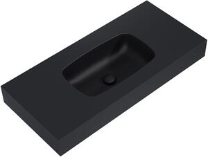 Elita Dimple mosdótál 100.8x46 cm négyszögletes klasszikus fekete 168863