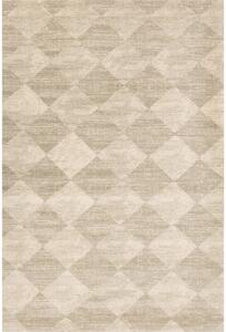 Bézs gyapjú szőnyeg 200x300 cm Agnus Checkered – Agnella