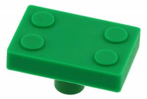 Bútorfogó lego kocka zöld UM-BLOCK-ZL