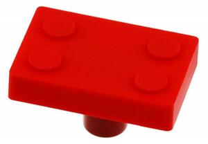 Bútorfogó lego kocka piros UM-BLOCK-CZ