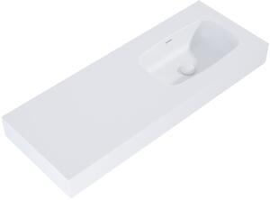 Elita Dimple mosdótál 121x46 cm négyszögletes klasszikus fehér 168876