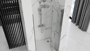 Rea Molier zuhanyajtók 80 cm összecsukható króm fényes/átlátszó üveg REA-K6367