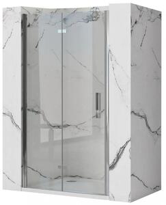 Rea Molier zuhanyajtók 80 cm összecsukható króm fényes/átlátszó üveg REA-K6367