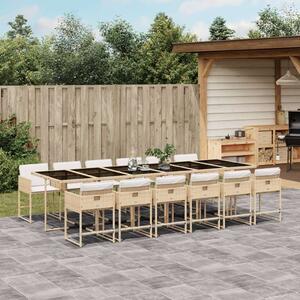 VidaXL Kerti Étkezőgarnitúra - Polyrattan - 13 részes