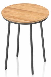 KETTLER TRIBE oldalasztal Ø 40 cm – antracit / teak