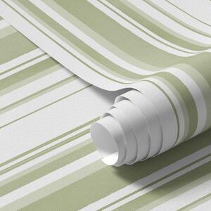 Tapéta Különböző szélességű zöld csíkok világos alapon, Tapétá geometria, Tapétá geometria csíkok, a00523 : Uwalls.hu