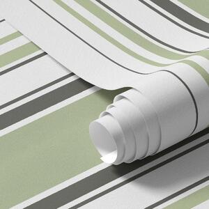 Tapéta Fehér háttér zöld és fekete csíkok keverékével, Tapétá geometria, Tapétá geometria csíkok, a00520 : Uwalls.hu