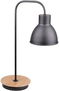 Candellux Vario asztali lámpa 1x60 W fekete-fa 41-73488