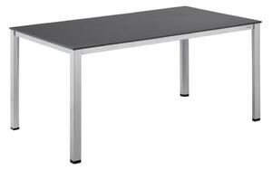 KETTLER CUBIC / KETTALUX alumínium étkezőasztal 160×90 cm – ezüst váz / antracit lap