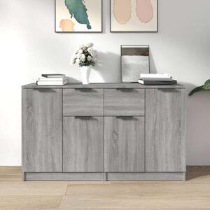 VidaXL 2 db szürke sonoma színű szerelt fa tálalóasztal 60x30x70 cm