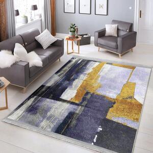 Sárga-sötétkék mosható szőnyeg 120x180 cm Unique – Mila Home