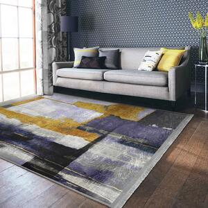 Sárga-sötétkék mosható szőnyeg 80x150 cm Unique – Mila Home