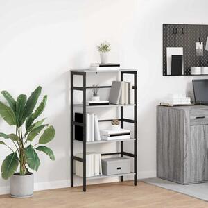 Könyvespolc Szürke Sonoma 60 x 29,5 x 115 cm Faanyag