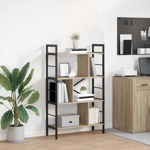 Könyvespolc 7 szintes 75 x 30 x 123,5 cm Szerelt Fa