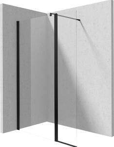 Deante Kerria Plus zuhanyfal 40 cm fekete matt üveg/átlátszó üveg KTSXN72P
