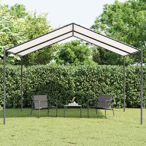 VidaXL Pavilon 4 x 4 x 2,6 m, Acél és poliészter, Fehér