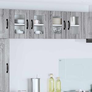 Konyhaszekrény 2 pcs Szürke Sonoma 60 x 31 x 40 cm Faanyag