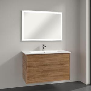 Villeroy & Boch Finero mosdó szekrénnyel és tükörrel 100 cm tölgy S00303RHR1