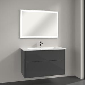 Villeroy & Boch Finero mosdó szekrénnyel és tükörrel 100 cm szürke S00303FPR1