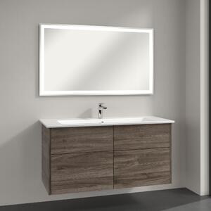 Villeroy & Boch Finero mosdó szekrénnyel és tükörrel 120 cm szürke S00304RKR1