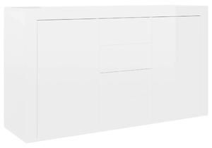 VidaXL magasfényű fehér forgácslap tálalószekrény 120 x 36 x 69 cm