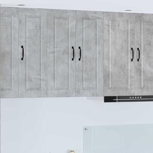 Konyhaszekrény polcokkal Beton Szürke 60 x 31 x 80 cm Faanyag