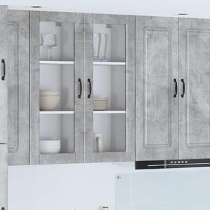 Konyhaszekrény polcokkal Beton Szürke 40 x 31 x 100 cm Faanyag