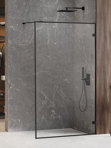 New Trendy Avexa Black zuhanykabin fal walk-in 50 cm fekete félfényes/átlátszó üveg EXK-2655