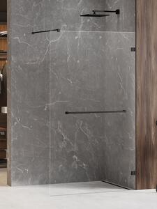 New Trendy Avexa Black zuhanykabin fal walk-in 50 cm fekete félfényes/átlátszó üveg EXK-2665