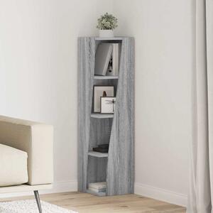Sarokszekrény Szürke Sonoma 27,5x27x102cm Faanyag