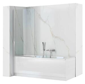 Fürdőkádparaván Rea Lagos Forgatható 80 cm Chrome