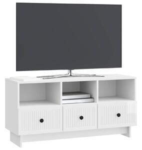 VidaXL TV szekrény Magasfényű Fehér 102 x 34,5 x 50 cm Szerelt Fa