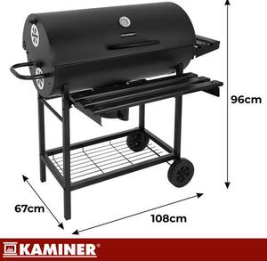Kerti grill kézi fúvókával és védőhuzattal
