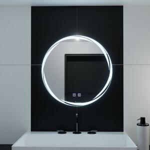 Kerek LED tükör, 70 cm, Zaffiro Touch, páramentesítő rendszerrel, állítható fényerővel