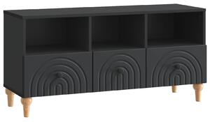 VidaXL TV szekrény Fekete 102 x 34,5 x 50 cm Mérnöki fa