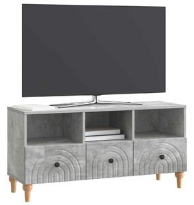 VidaXL TV szekrény Beton Szürke 102 x 34,5 x 50 cm Mérnöki fa
