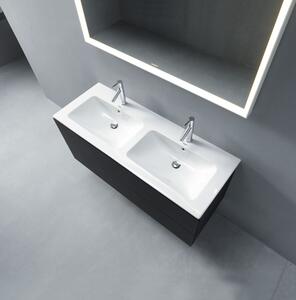 Duravit ME by Starck mosdótál 130x49 cm négyszögletes klasszikus-beépíthető-dupla fehér 2336130000