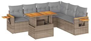 VidaXL Polyrattan Kerti Ülőgarnitúra - 6 részes - Bézs