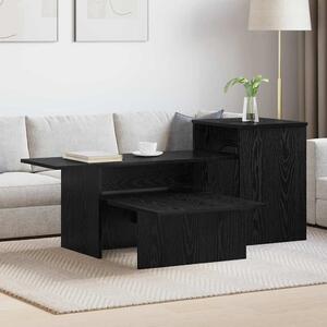 Konzolasztal Fekete tölgy 91,5 x 35 x 38,5 cm Faanyag