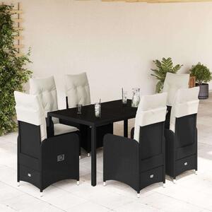 VidaXL Polyrattan Kerti Bútor - 7 részes Bisztró készlet