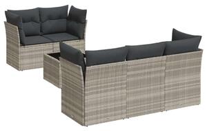 VidaXL Polyrattan Kerti Ülőgarnitúra - 6 részes