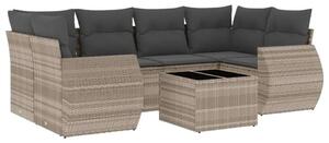 VidaXL Polyrattan Kerti Ülőgarnitúra - 7 részes