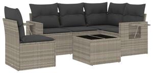 VidaXL Polyrattan Kerti Ülőgarnitúra - 6 részes