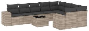 VidaXL Polyrattan Kerti Ülőgarnitúra - 10 részes