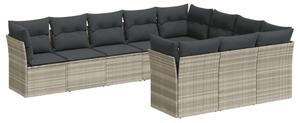 VidaXL Polyrattan Kerti Ülőgarnitúra - 10 részes