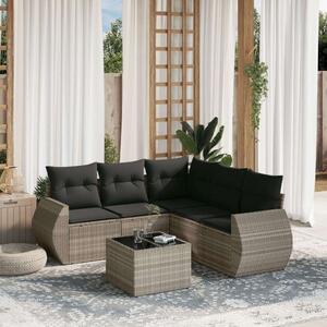 VidaXL Polyrattan Kerti Ülőgarnitúra - 6 részes