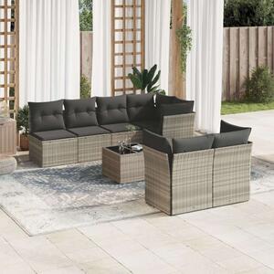 VidaXL Polyrattan Kerti Ülőgarnitúra - 8 részes