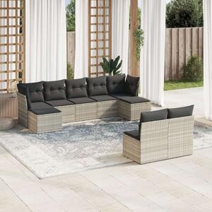 VidaXL Polyrattan Kerti Ülőgarnitúra - 9 részes