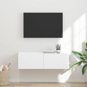TV Fali Szekrény 98 x 31 x 29,5 cm Fehér Szerelt Fa