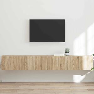TV Fali Szekrény 2 pcs Sonoma 98 x 31 x 29,5 cm Faanyag